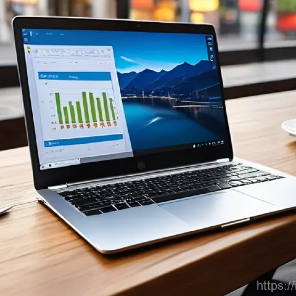 사무용 노트북과 게이밍 노트북 비교 - **Prompt 1: The Efficient Professional's Ultrabook**
    "A sleek, silver ultrabook with a super-thi...