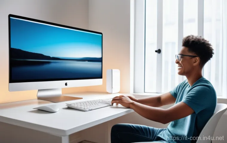 컴퓨터 성능 테스트 소프트웨어 추천 - A medium shot of a young adult, appearing to be in their late teens, casually dressed in a comfortab...