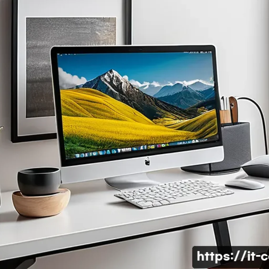USB 허브와 독의 차이 - A modern Italian home office setup featuring a sleek desk with a compact USB hub connected to a lapt...