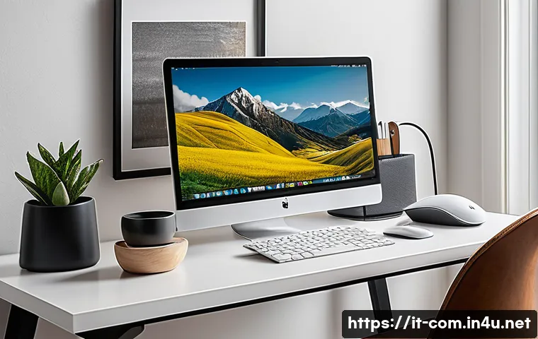 USB 허브와 독의 차이 - A modern Italian home office setup featuring a sleek desk with a compact USB hub connected to a lapt...