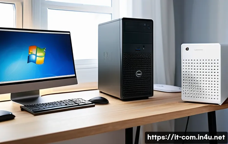 컴퓨터 바이오스 업데이트 가이드 - A detailed workspace setup for safely updating a BIOS on a desktop PC, featuring a modern Italian ho...