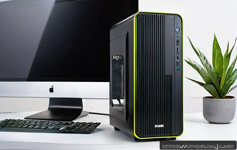 저소음 컴퓨터 케이스 추천 - A sleek, modern PC case with a minimalist design featuring steel construction and sound-absorbing fo...